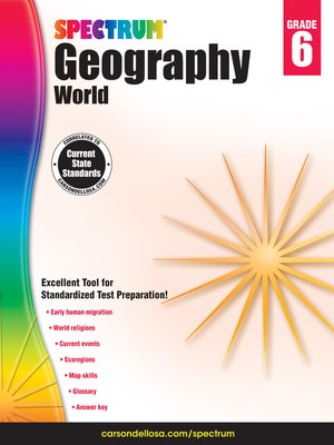 cover image of Spectrum Geography, Grade 6
